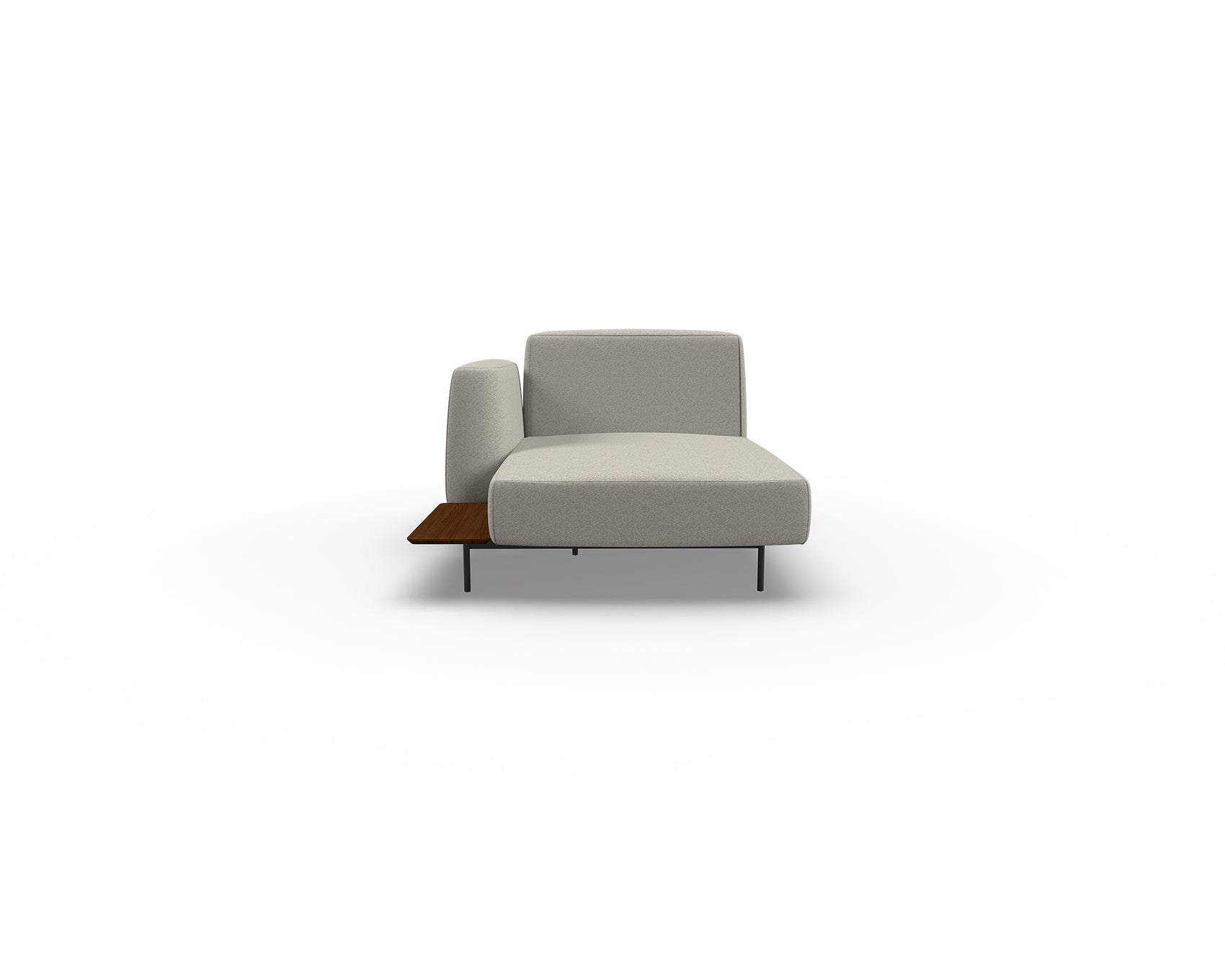 Noon Sofa Left Chaise with Shelf